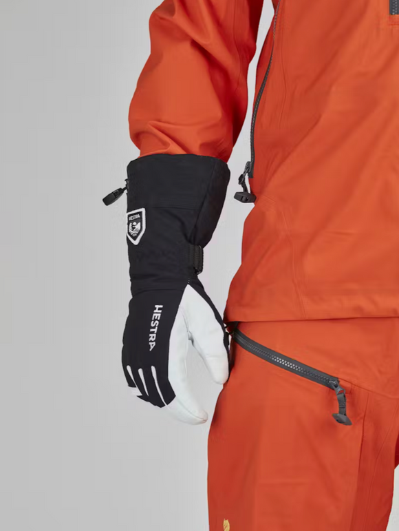 Army Leather Heli Ski 5-finger glove